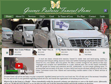 Tablet Screenshot of greenerpasturesfuneralhome.com